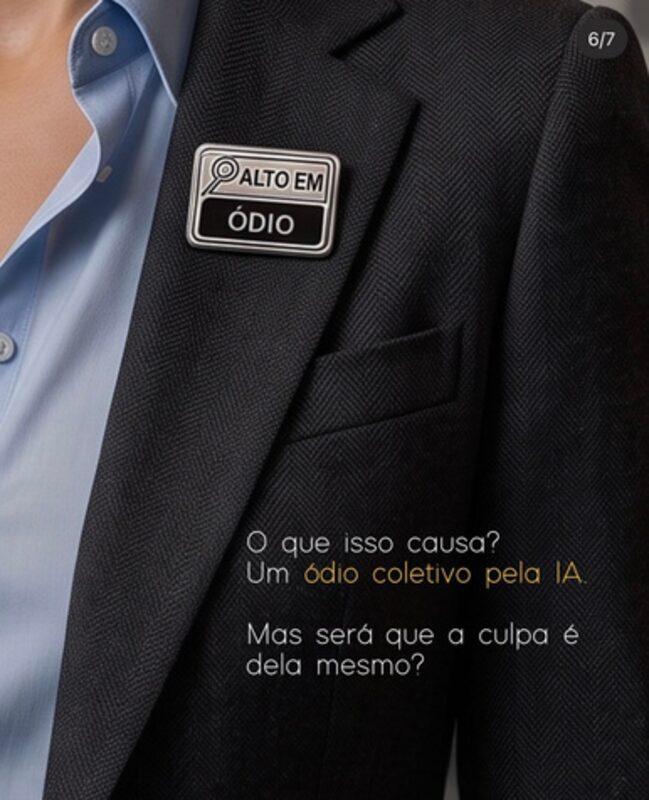 Post: o que isso causa? Um ódio coletivo pela IA